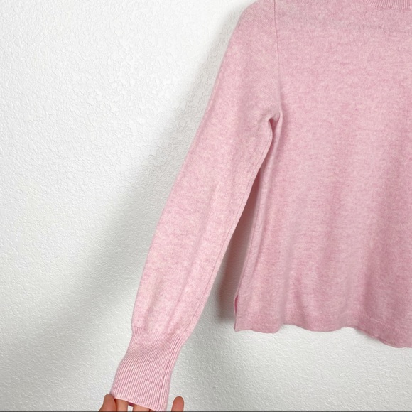 J. Crew Soft Pink 100% Cashmere Turtleneck S - Picture 3 of 10